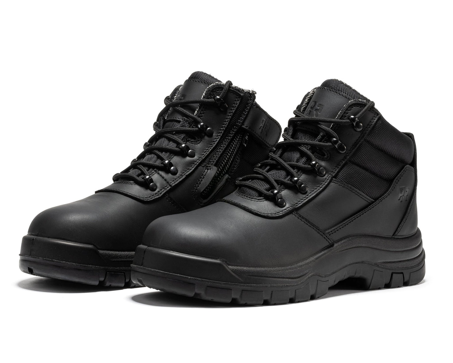 RockRooster Avalon Black 6 Inch Zip - sided Composite toe Leather Work Boots CP213BK - Angler's Pro Tackle & Outdoors