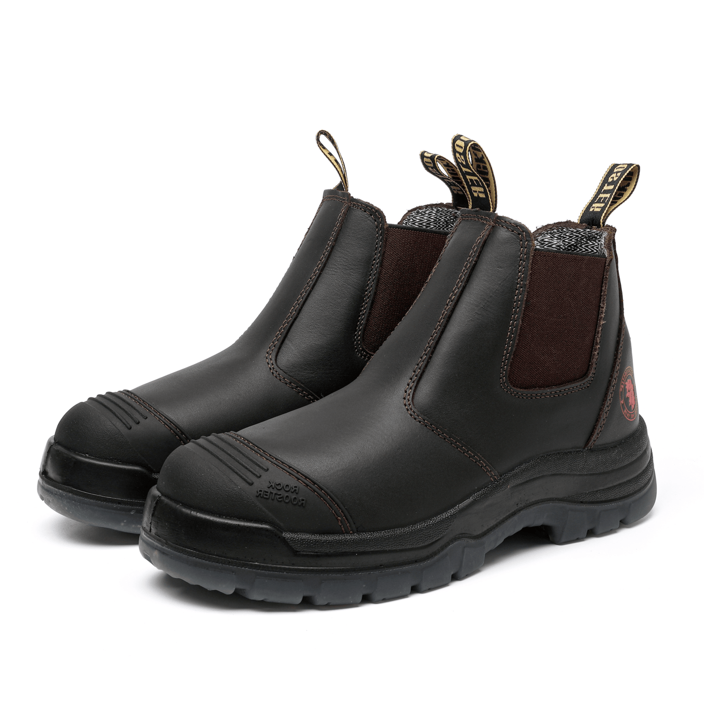 RockRooster Bakken Dark Brown 6 inch Pull on Leather Work Boots AK229 - Angler's Pro Tackle & Outdoors