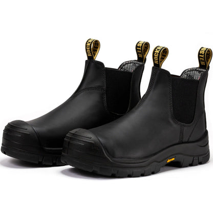 RockRooster Beaufort Men's Black 6 inch Composite Toe Pull-on Leather Work Boots VAK630
