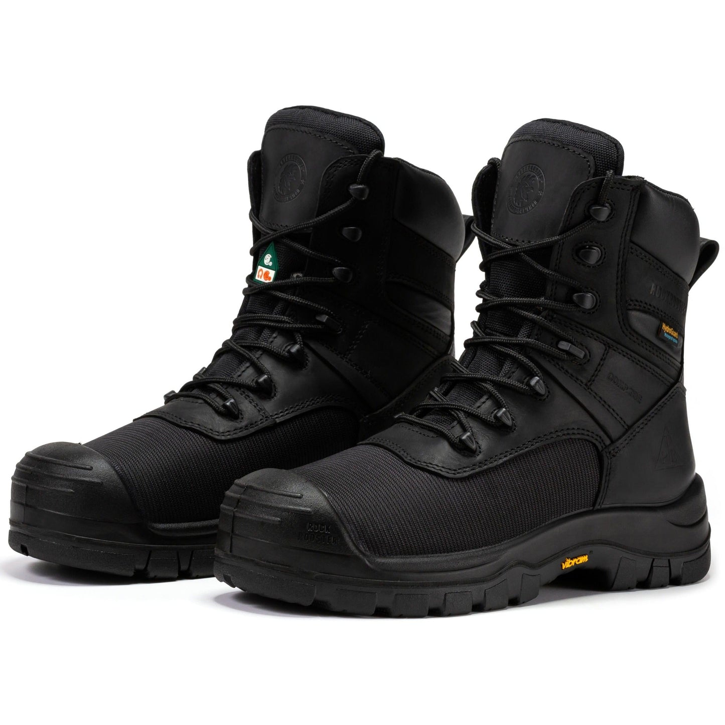 RockRooster Beaufort Men's Black 8 inch Waterproof Composite Toe Work Boots VAK830