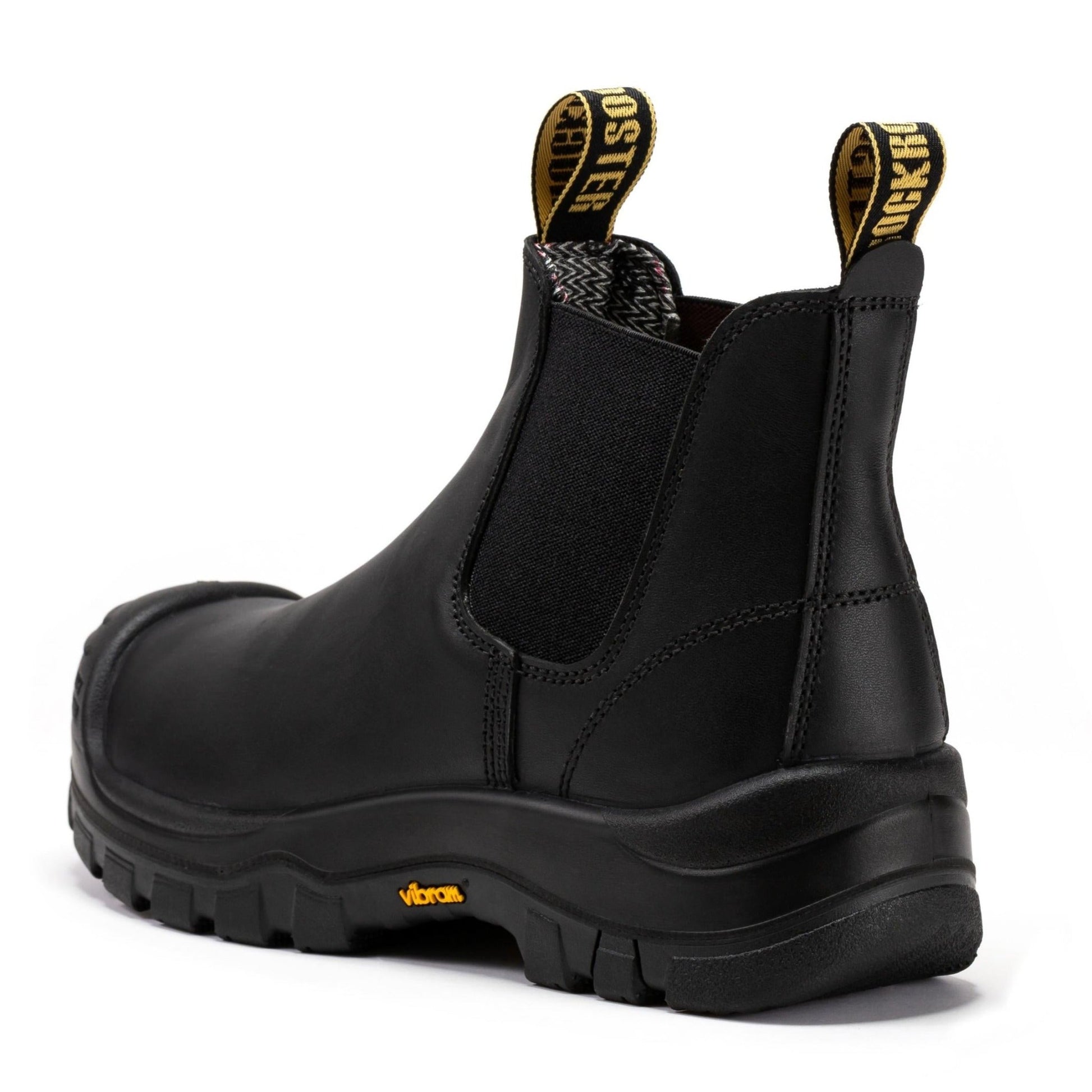 RockRooster Beaufort Men's Black 6 inch Composite Toe Pull - on Leather Work Boots VAK630 - Angler's Pro Tackle & Outdoors
