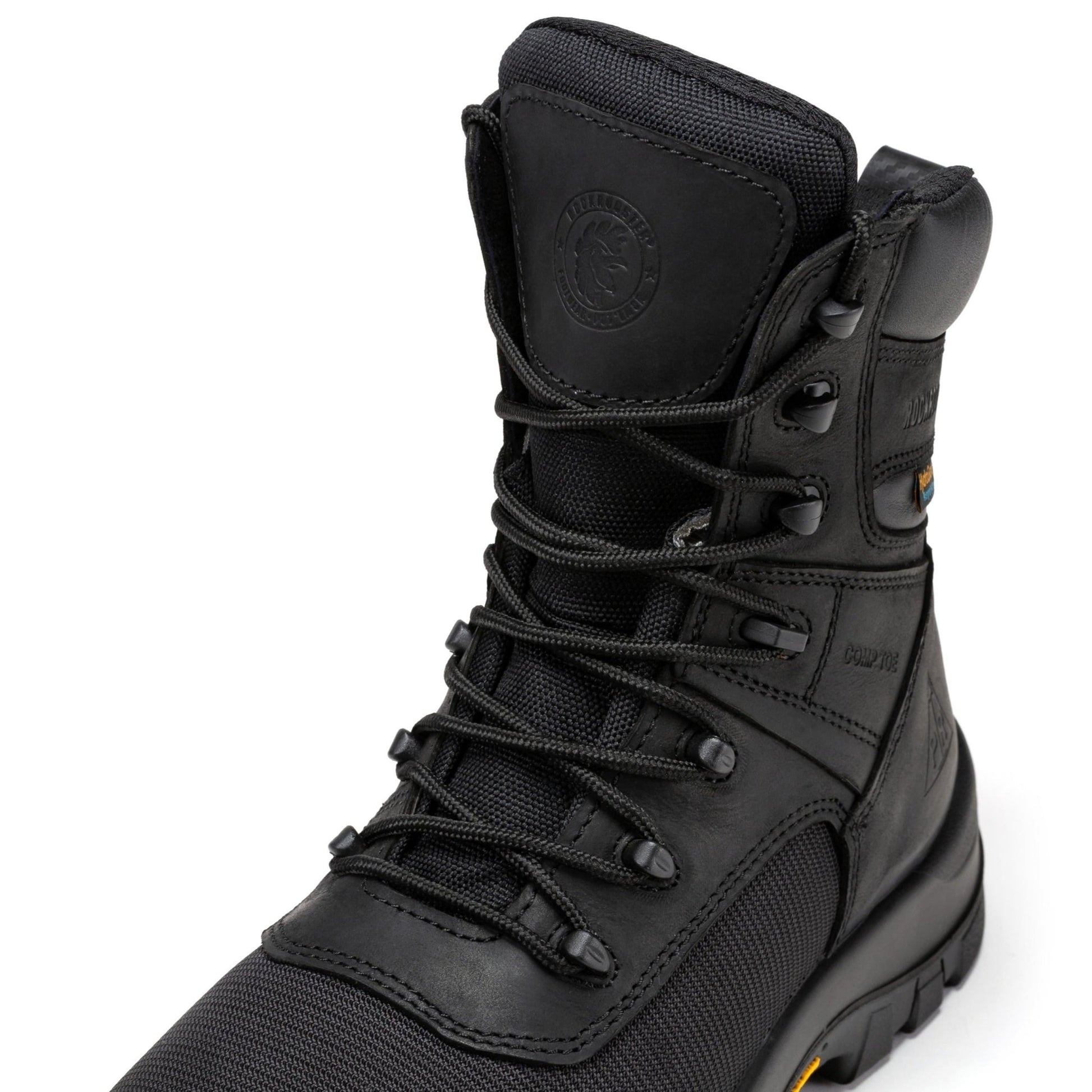 RockRooster Beaufort Men's Black 8 inch Waterproof Composite Toe Work Boots VAK830 - Angler's Pro Tackle & Outdoors