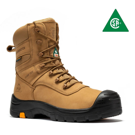 RockRooster Beaufort Men's Brown 8 inch Waterproof Composite Toe Work Boots AK831 - Angler's Pro Tackle & Outdoors