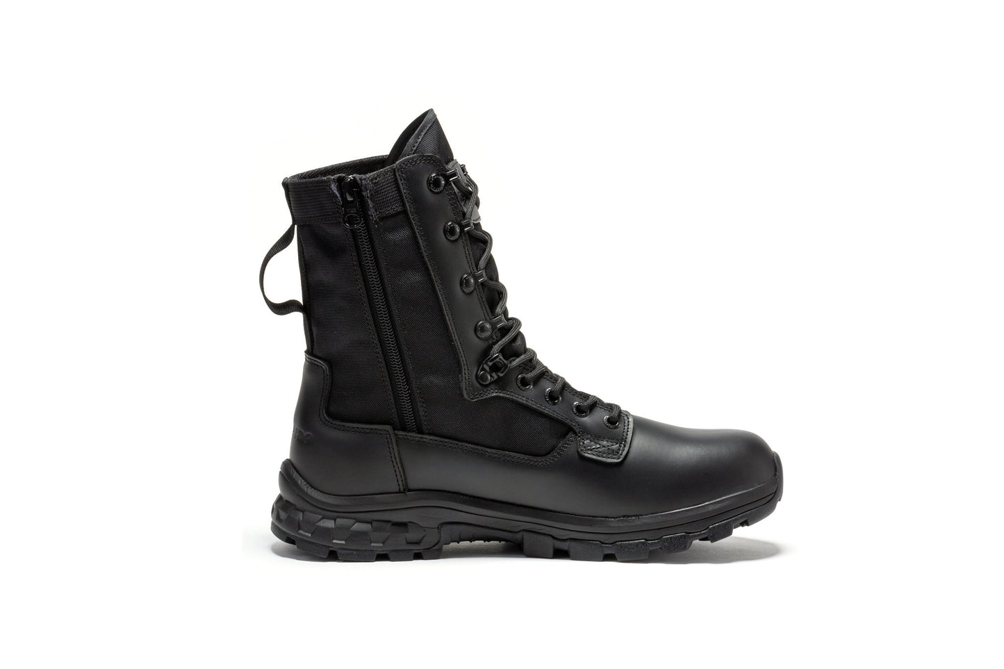 RockRooster Botas Pro Black Men's 8 inch Side Zipper Military Tactical Boots BP401BK - Angler's Pro Tackle & Outdoors