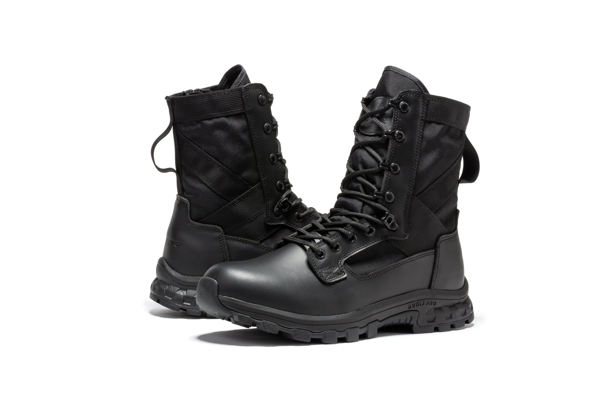 RockRooster Botas Pro Black Men's 8 inch Side Zipper Military Tactical Boots BP401BK - Angler's Pro Tackle & Outdoors