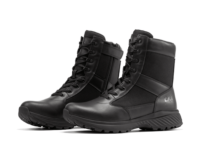 RockRooster Botas Pro Black Men's 8 inch Side Zipper Military Tactical Boots BP703 - Angler's Pro Tackle & Outdoors