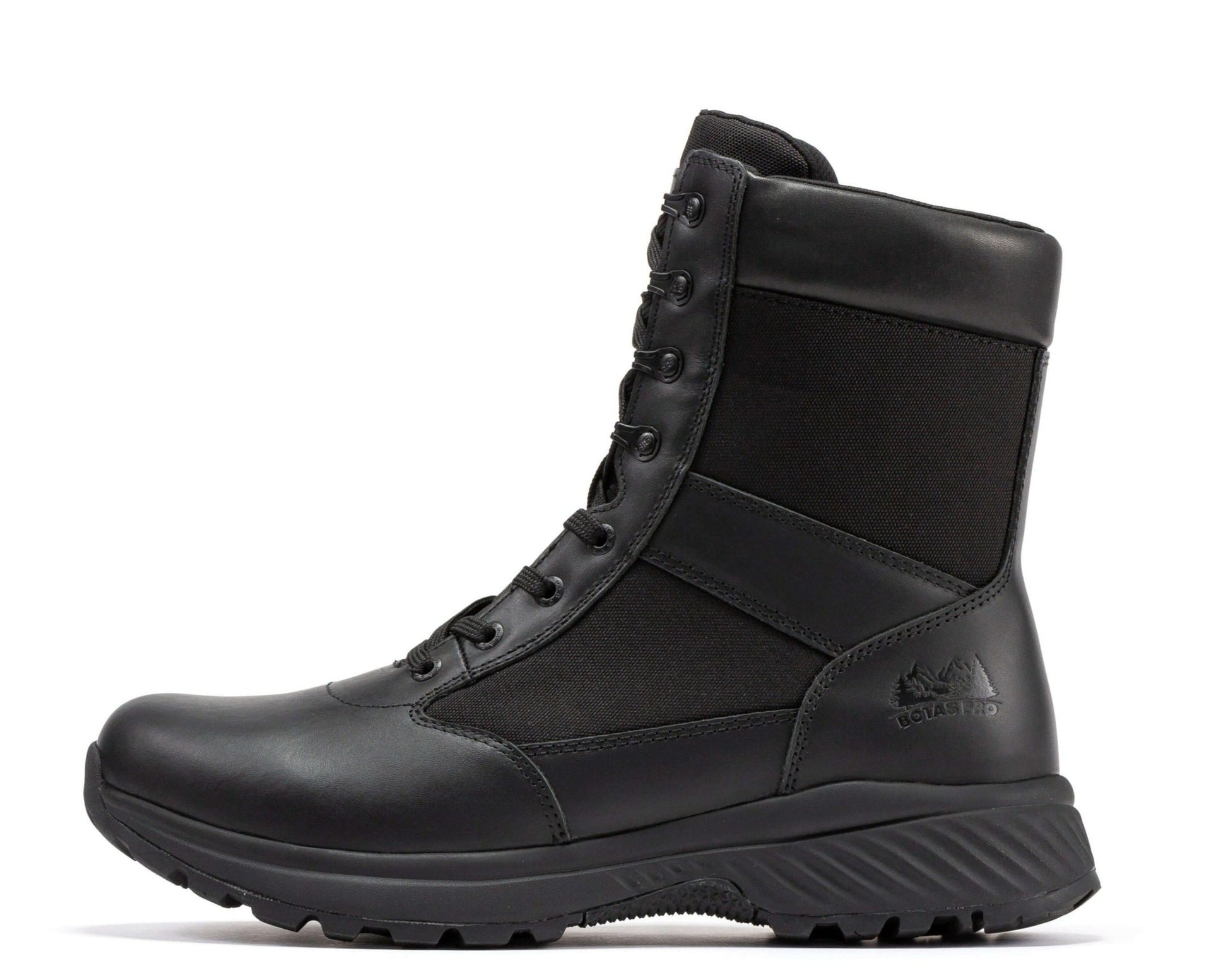 RockRooster Botas Pro Black Men's 8 inch Side Zipper Military Tactical Boots BP703 - Angler's Pro Tackle & Outdoors