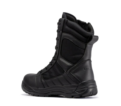 RockRooster Botas Pro Black Men's 8 inch Side Zipper Rubber Sole Tactical Boots BMP110BK - Angler's Pro Tackle & Outdoors