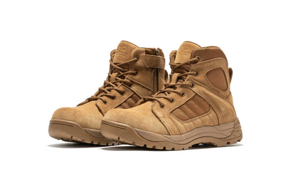RockRooster Botas Pro Coyote Men's 6 inch Side Zipper Rubber Sole Tactical Boots BMP111CT - Angler's Pro Tackle & Outdoors