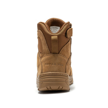 RockRooster Botas Pro Coyote Men's 6 inch Side Zipper Rubber Sole Tactical Boots BMP111CT - Angler's Pro Tackle & Outdoors