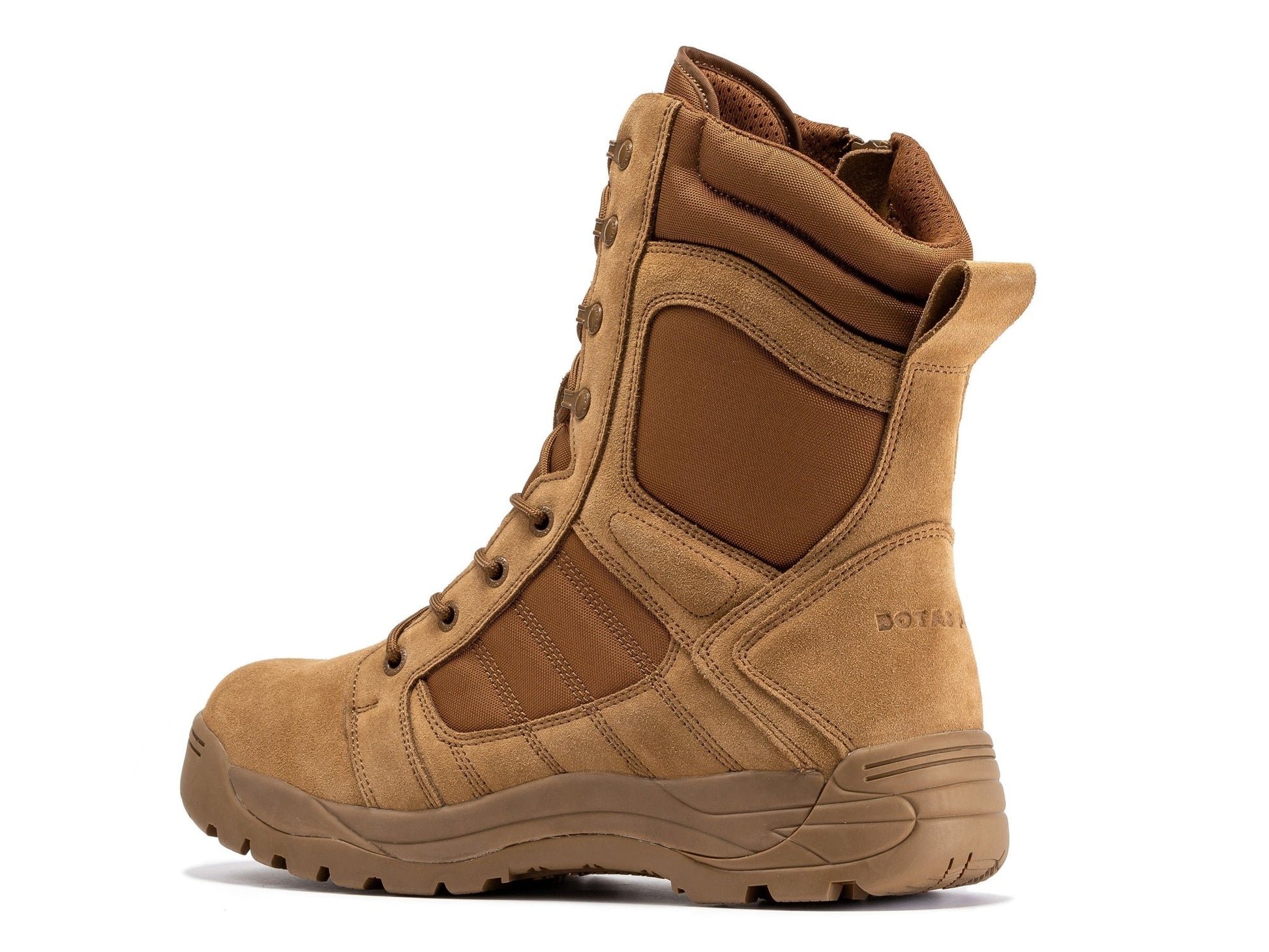 RockRooster Botas Pro Coyote Men's 8 inch Side Zipper Rubber Sole Tactical Boots BMP110CT - Angler's Pro Tackle & Outdoors