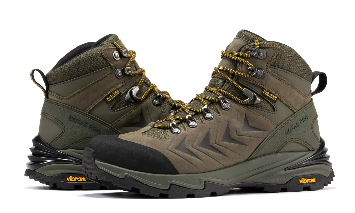 RockRooster Botas Pro Olive 6 Inch Waterproof Hiking Boots with VIBRAM® Traction Lug Outsole BP22123 - Angler's Pro Tackle & Outdoors