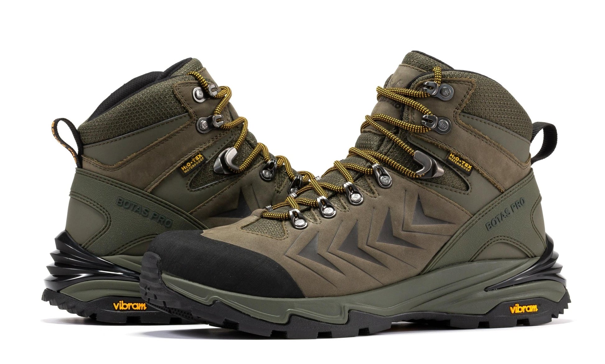 RockRooster Botas Pro Olive 6 Inch Waterproof Hiking Boots with VIBRAM® Traction Lug Outsole BP22123 - Angler's Pro Tackle & Outdoors