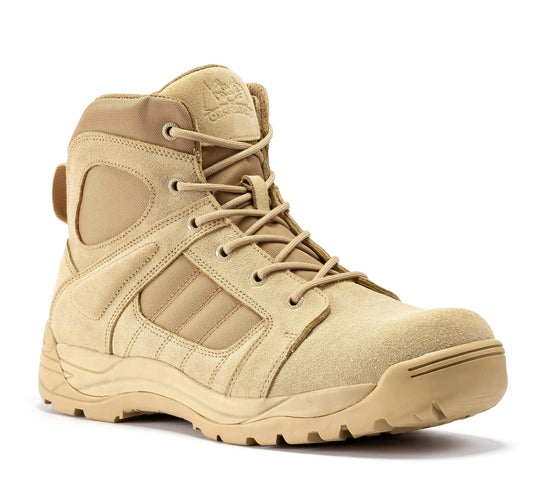 RockRooster Botas Pro Sand Men's 6 inch Side Zipper Rubber Sole Tactical Boots BMP110 - Angler's Pro Tackle & Outdoors