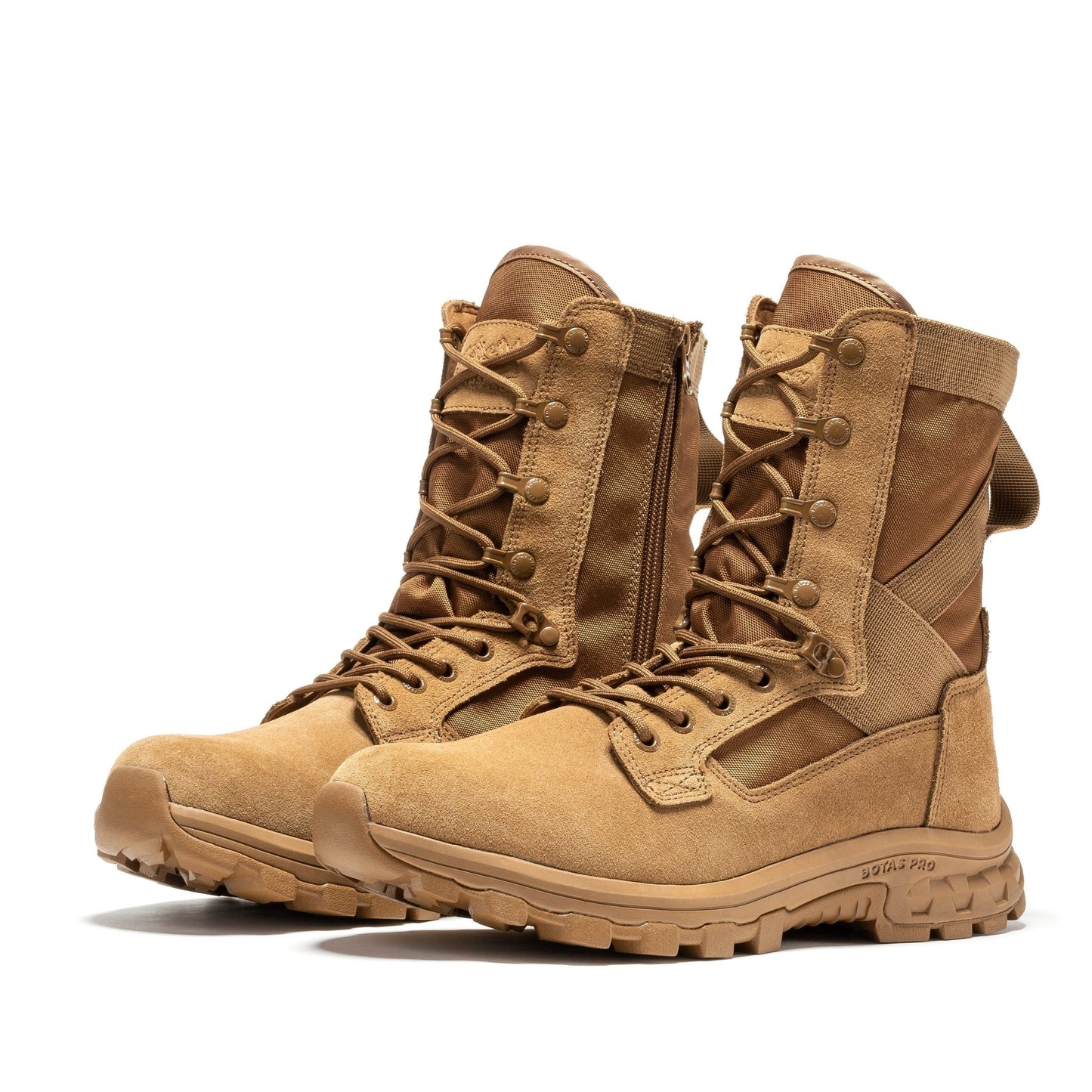 RockRooster Botas Pro Sand Men's 8 inch Side Zipper Military Tactical Boots BP401 - Angler's Pro Tackle & Outdoors