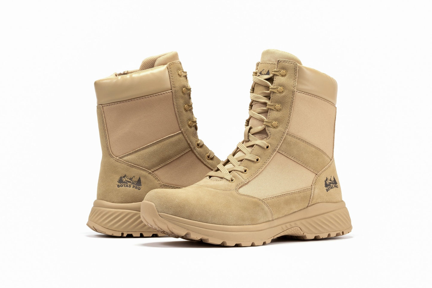 RockRooster Botas Pro Sand Men's 8 inch Side Zipper Military Tactical Boots BP701 - Angler's Pro Tackle & Outdoors