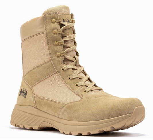 RockRooster Botas Pro Sand Men's 8 inch Side Zipper Military Tactical Boots BP701 - Angler's Pro Tackle & Outdoors