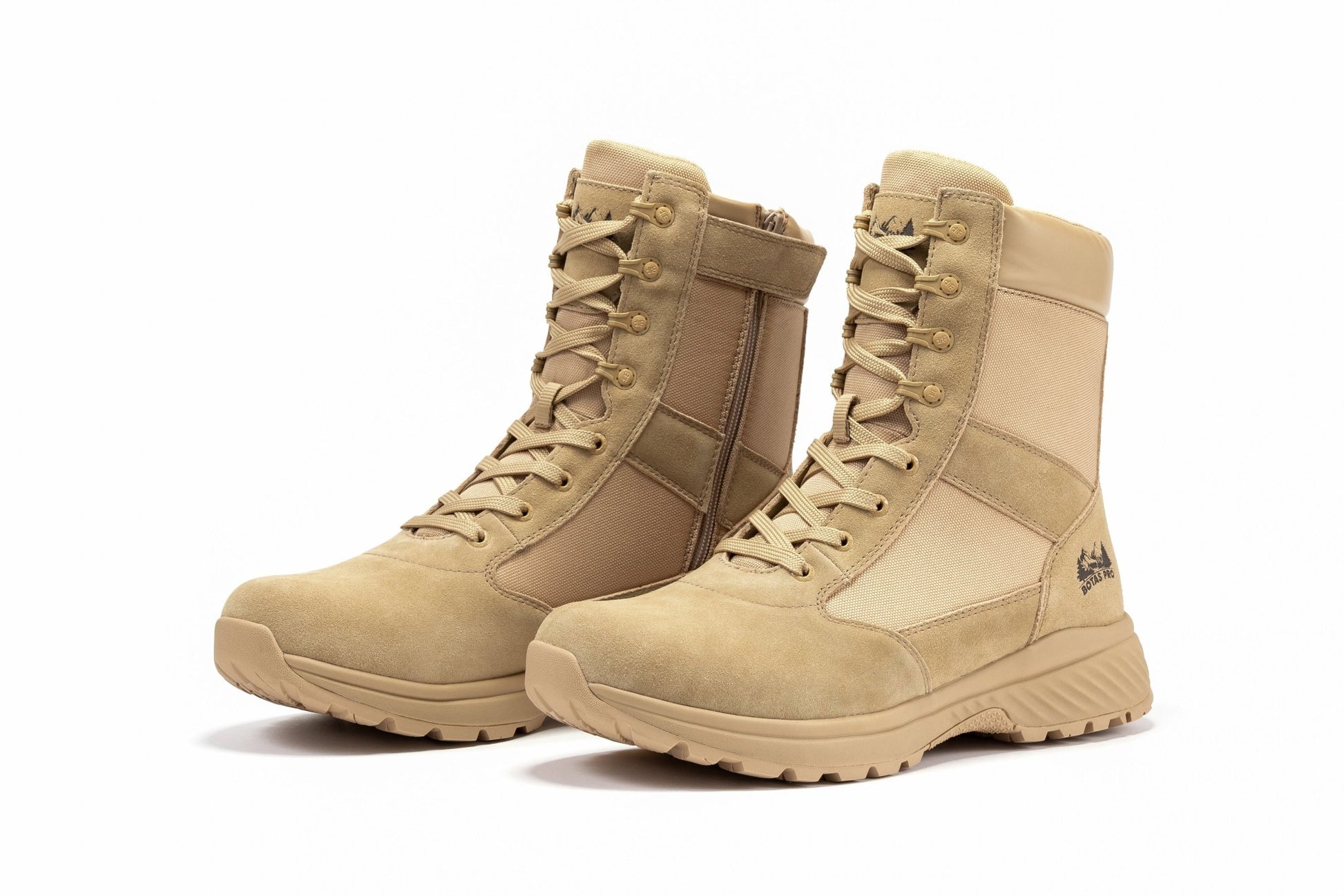 RockRooster Botas Pro Sand Men's 8 inch Side Zipper Military Tactical Boots BP701 - Angler's Pro Tackle & Outdoors
