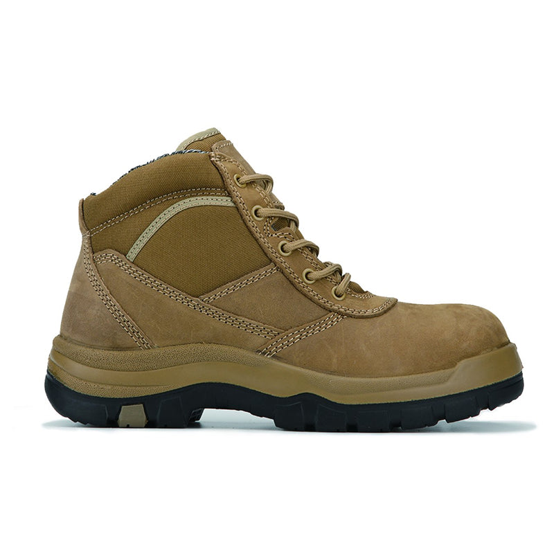 RockRooster Cortez Brown 6 Inch Steel Toe Leather Work Boots AK250