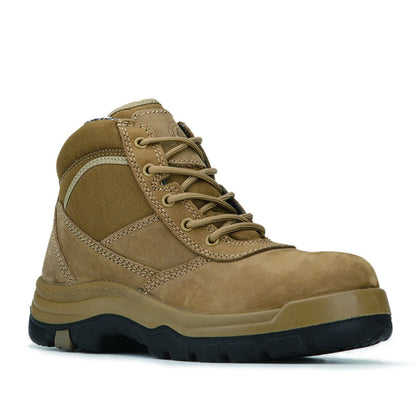 RockRooster Cortez Brown 6 Inch Steel Toe Leather Work Boots AK250