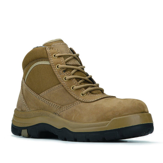RockRooster Cortez Brown 6 Inch Steel Toe Leather Work Boots AK250