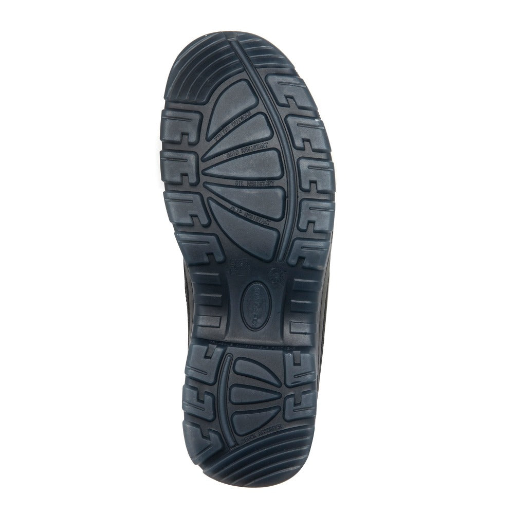 RockRooster Crisson Black 6 inch Zip sided Steel Toe Leather Work Boots AK050BK