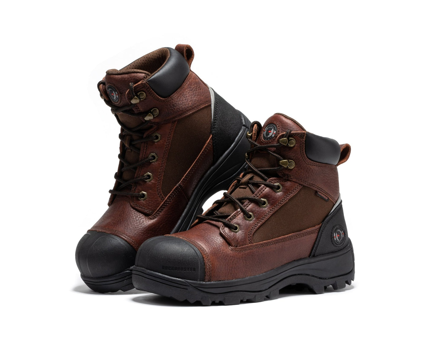 RockRooster Daviston 6 inch Brown Composite Toe Waterproof Work Boots AT872 - Angler's Pro Tackle & Outdoors