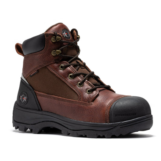 RockRooster Daviston 6 inch Brown Composite Toe Waterproof Work Boots AT872 - Angler's Pro Tackle & Outdoors