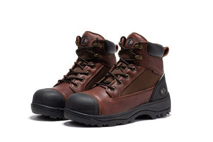 RockRooster Daviston 6 inch Brown Composite Toe Waterproof Work Boots AT872 - Angler's Pro Tackle & Outdoors