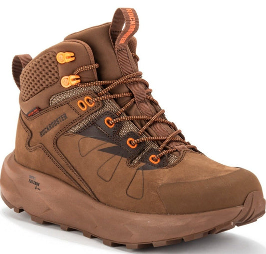 RockRooster Farmington Brown 6 Inch Waterproof Hiking Boots with VIBRAM® Outsole OC21031 - Angler's Pro Tackle & Outdoors