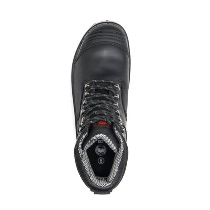 RockRooster Kensington Black 7 inch Zip - sided Steel Toe Leather Work Boots AK245Z - Angler's Pro Tackle & Outdoors