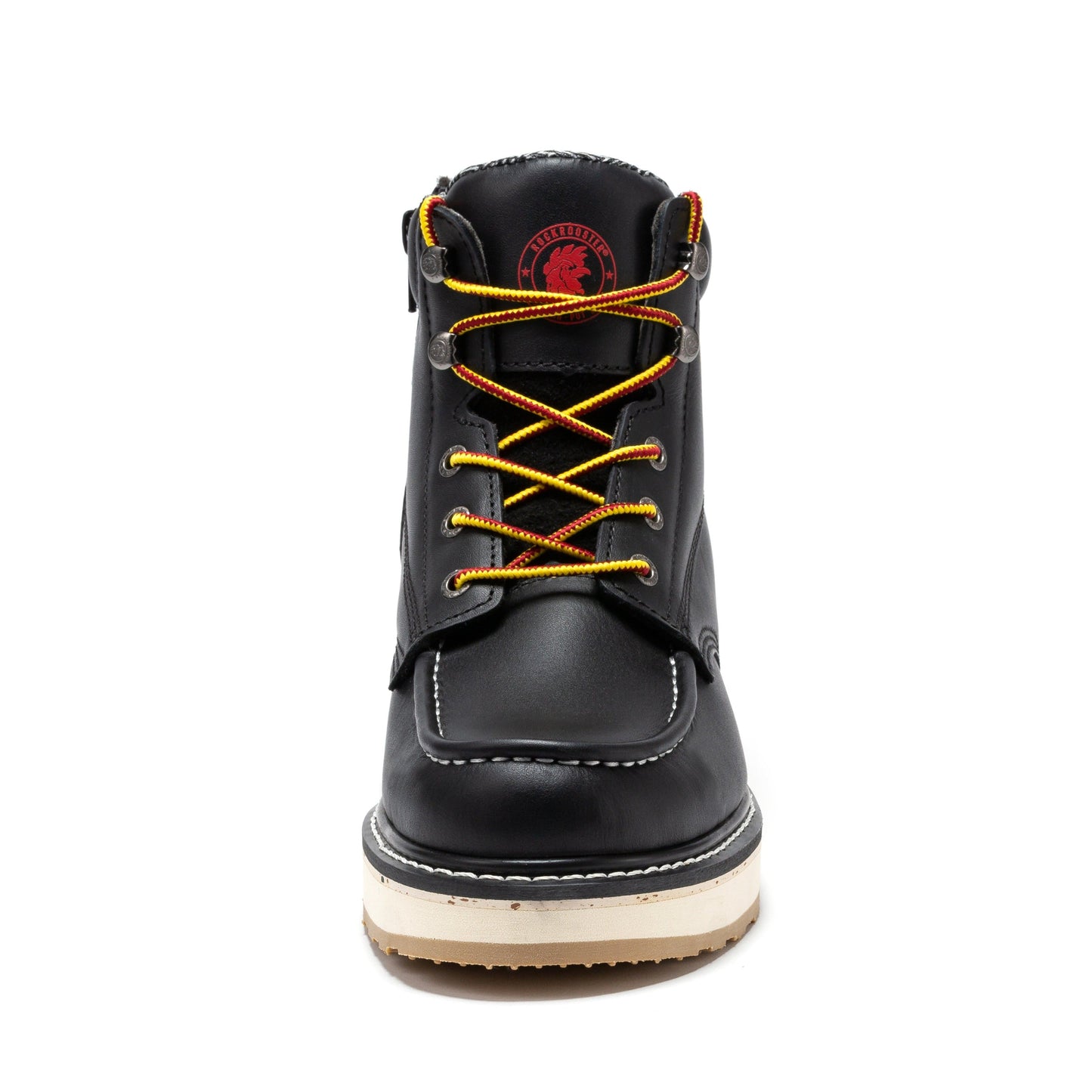RockRooster Magnolia Men's 6 inch Black Soft Toe Zip Sided Wedge Work Boots SAP310