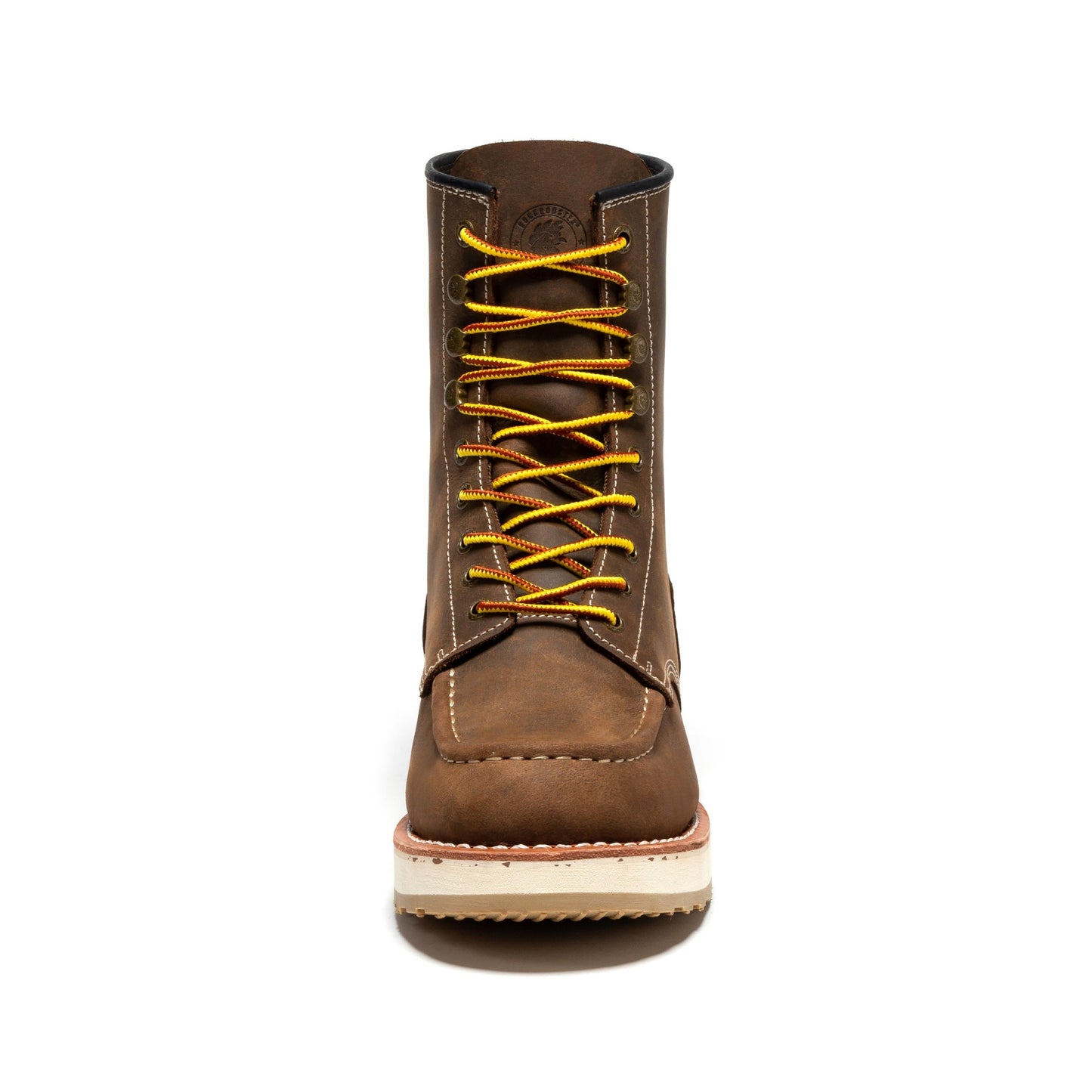 RockRooster Mantua Men's 8 inch Dark Brown Soft Toe Wedge Work Boots SAP308