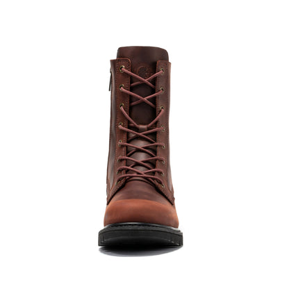 RockRooster Mantua Men's 8 inch Zip-sided Soft Toe Lug Sole Work Boots SAP130