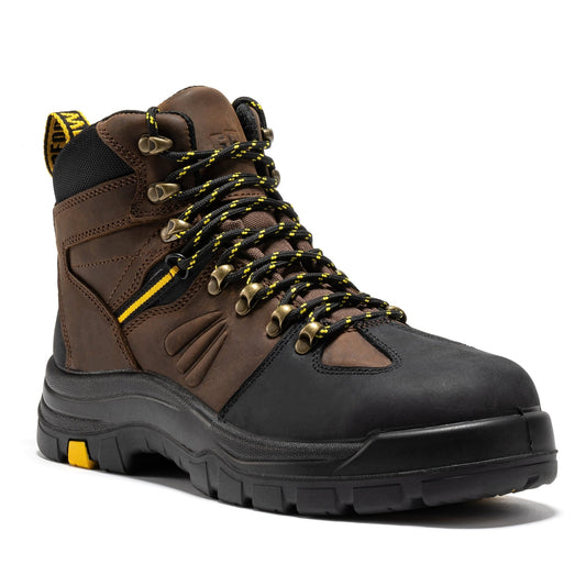 RockRooster Marfa Brown 6 inch Waterproof Composite Toe Leather Work Boots CP211 - Angler's Pro Tackle & Outdoors