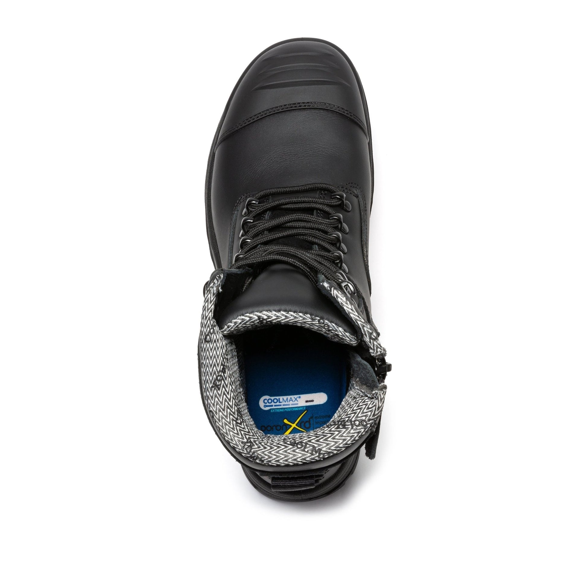 RockRooster Roslyn Black 7 inch Zip - sided Composite Toe Leather Work Boots CP245Z - Angler's Pro Tackle & Outdoors