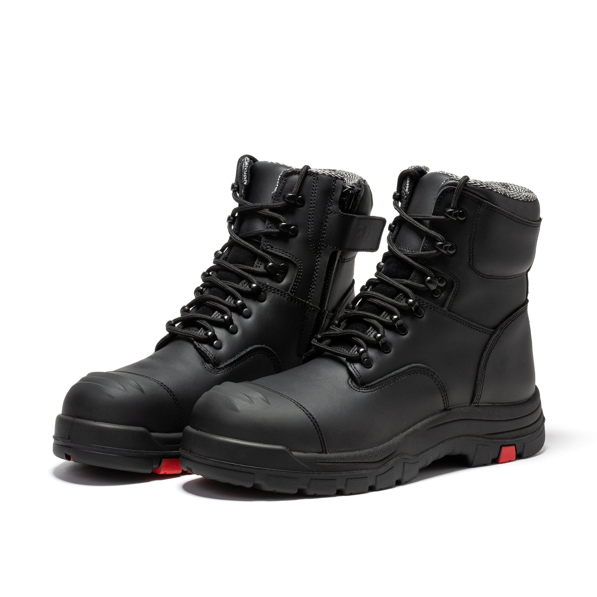 RockRooster Roslyn Black 7 inch Zip - sided Composite Toe Leather Work Boots CP245Z - Angler's Pro Tackle & Outdoors