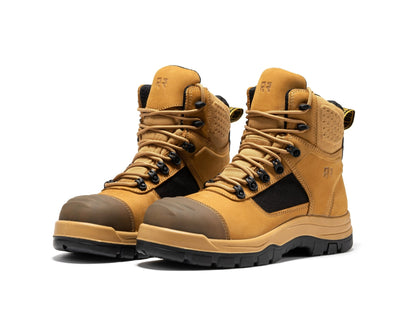 RockRooster Stowe Black 7 inch Composite Toe Leather Work Boots CP212BK - Angler's Pro Tackle & Outdoors