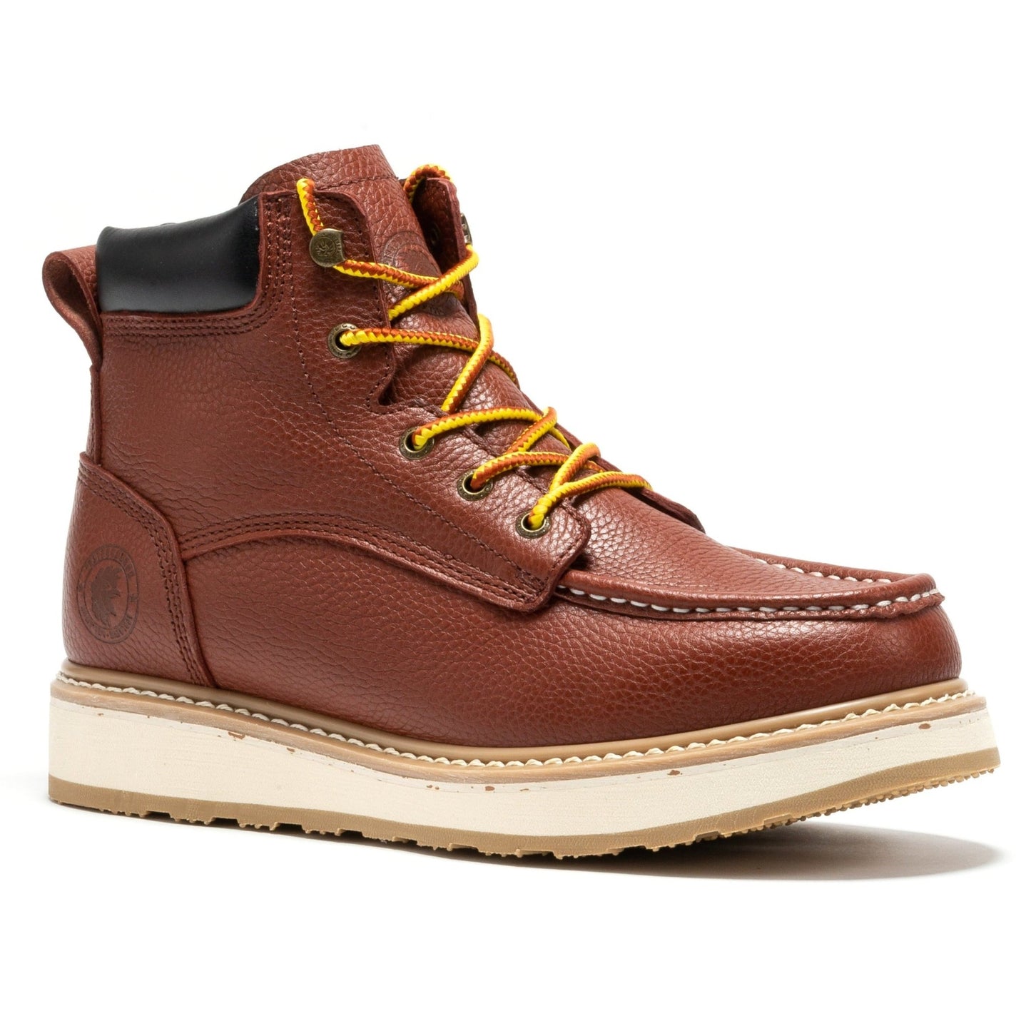 RockRooster Walker Men's 6 Inch Brown Soft Toe Wedge Work Boots SAP360 - Angler's Pro Tackle & Outdoors
