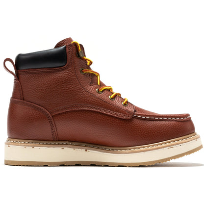 RockRooster Walker Men's 6 Inch Brown Soft Toe Wedge Work Boots SAP360 - Angler's Pro Tackle & Outdoors