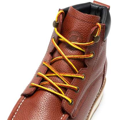 RockRooster Walker Men's 6 Inch Brown Soft Toe Wedge Work Boots SAP360 - Angler's Pro Tackle & Outdoors