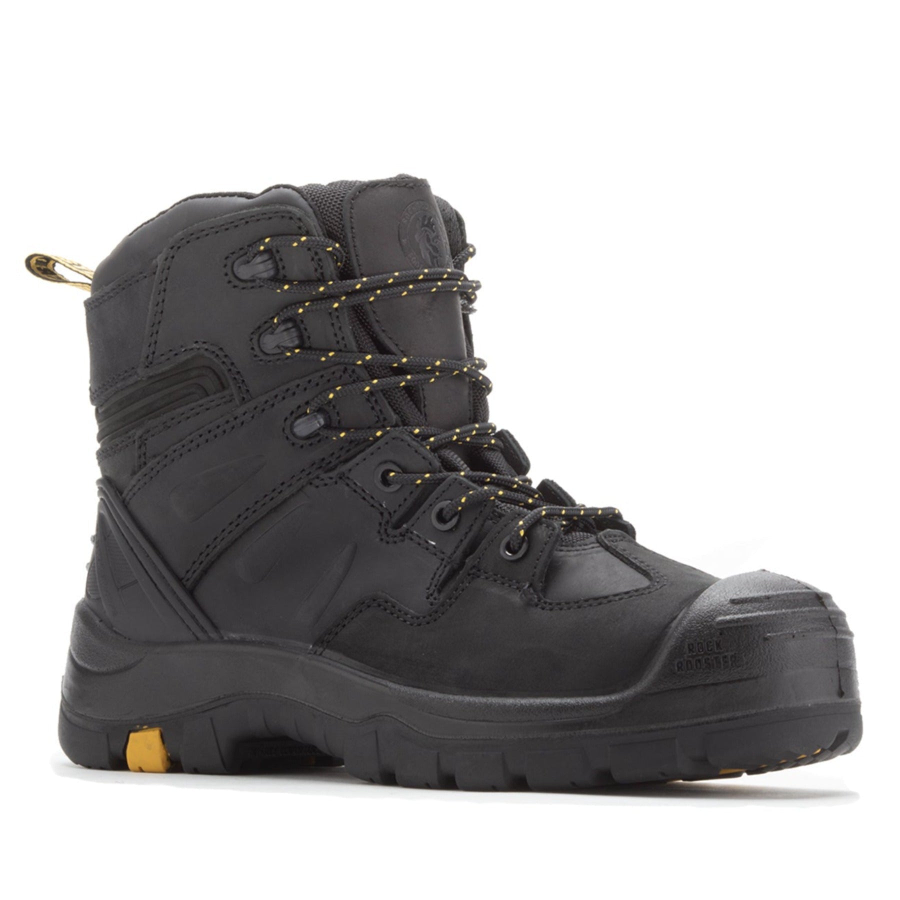 RockRooster Woodland Black 6 inch Composite Toe Leather Work Boots AK609 - Angler's Pro Tackle & Outdoors
