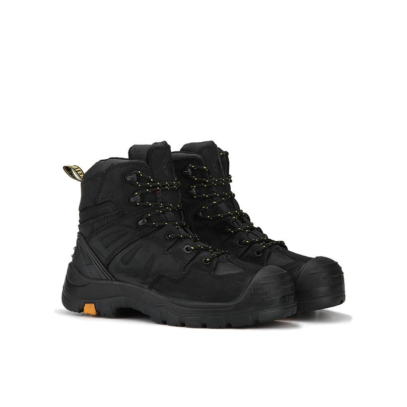 RockRooster Woodland Black 6 inch Composite Toe Leather Work Boots AK609