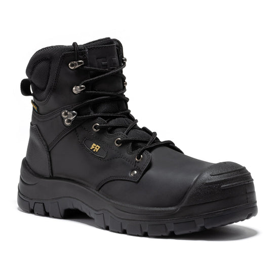 RockRooster Woodland Black 6 inch Waterproof Composite Toe Leather Work Boots AK662 - Angler's Pro Tackle & Outdoors