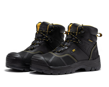 RockRooster Woodland Black 6 inch Waterproof Composite Toe Leather Work Boots AK663 - Angler's Pro Tackle & Outdoors