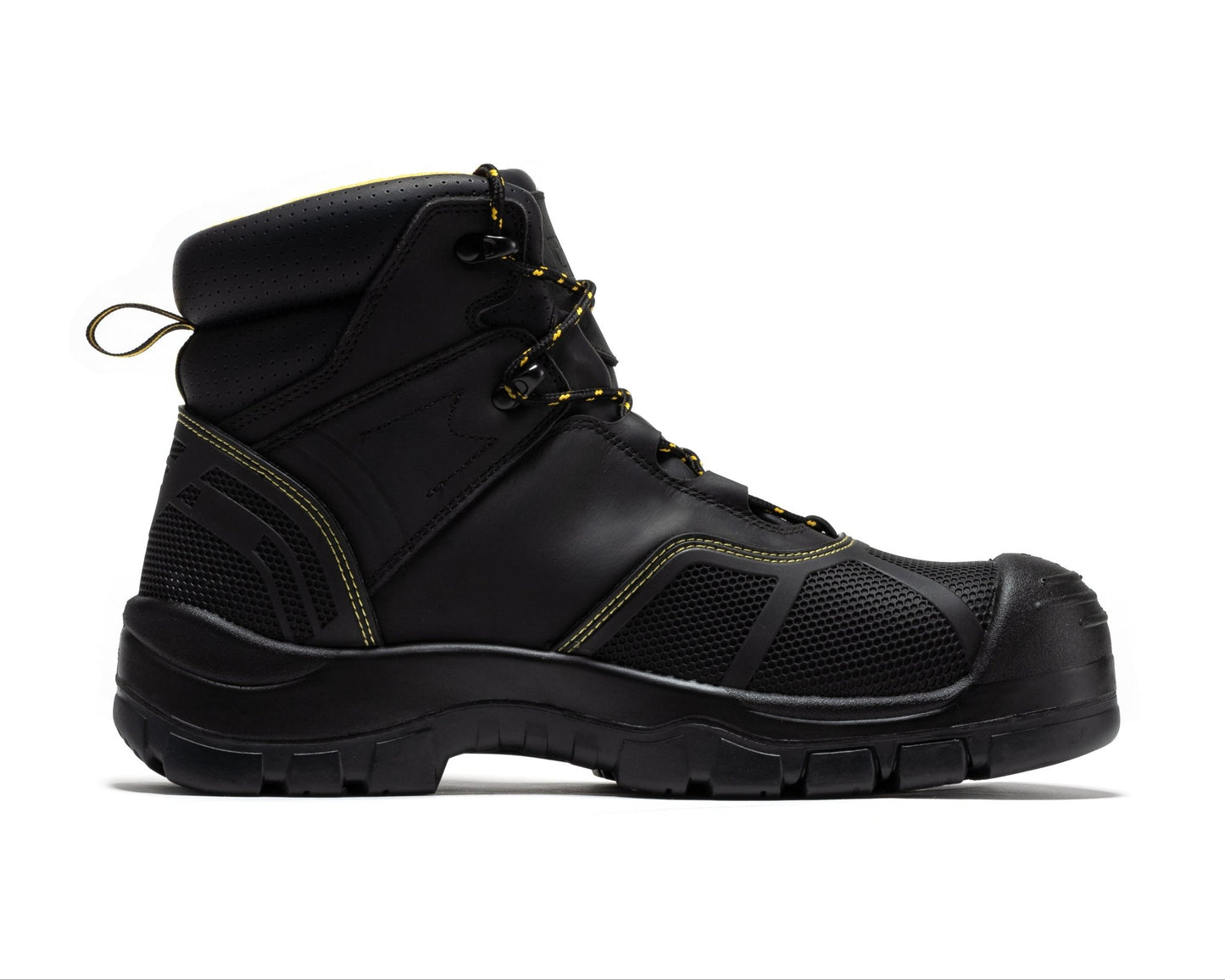 RockRooster Woodland Black 6 inch Waterproof Composite Toe Leather Work Boots AK663 - Angler's Pro Tackle & Outdoors