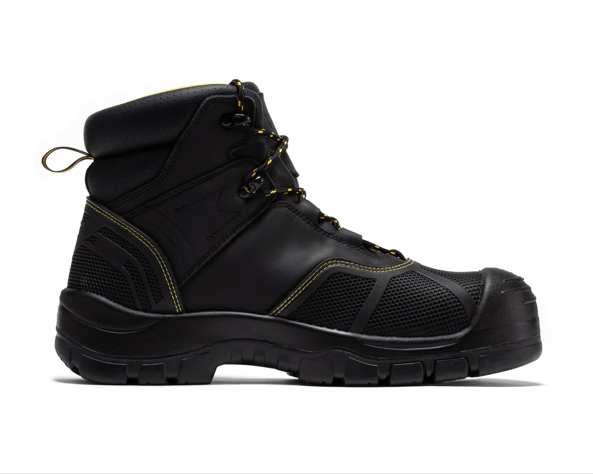RockRooster Woodland Black 6 inch Waterproof Composite Toe Leather Work Boots AK663 - Angler's Pro Tackle & Outdoors