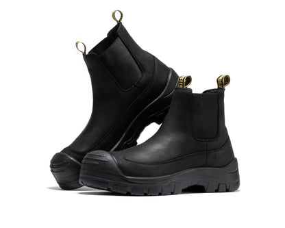 RockRooster Woodland Brown 6 inch Composite Toe Pull - on Leather Work Boots AK664 - Angler's Pro Tackle & Outdoors