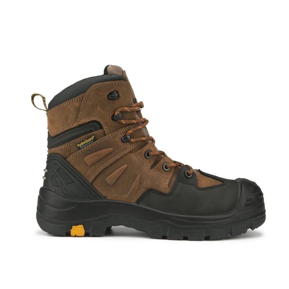 RockRooster Woodland Brown 6 inch Waterproof Safety Toe Leather Work Boots AK669 - Angler's Pro Tackle & Outdoors