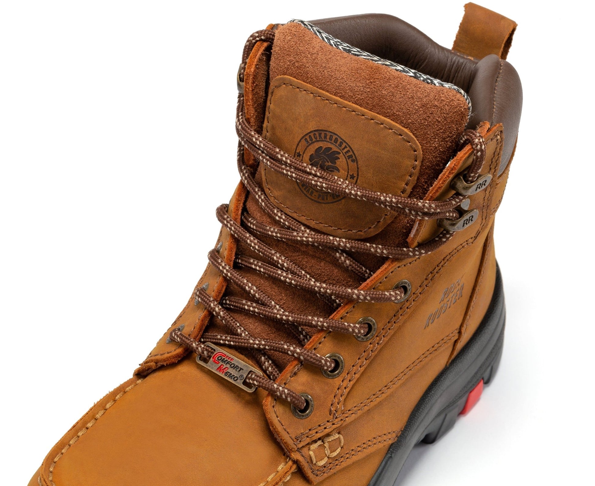 RockRooster Zumbro 6 inch Wide Steel Toe, Rubber Outsole, EH Protection,, ASTM 2413, Work Boots AK370 - Angler's Pro Tackle & Outdoors